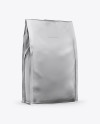 Stand Up Matte Metallic Pouch - Half Side View