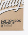 Kraft Box Mockup - Front View