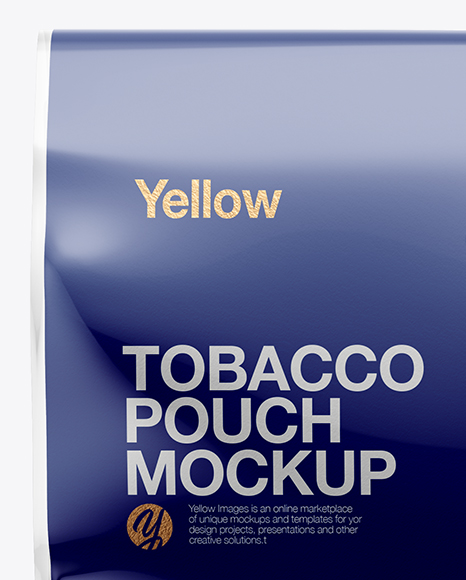 50g Tobacco Pouch Mockup - Front View