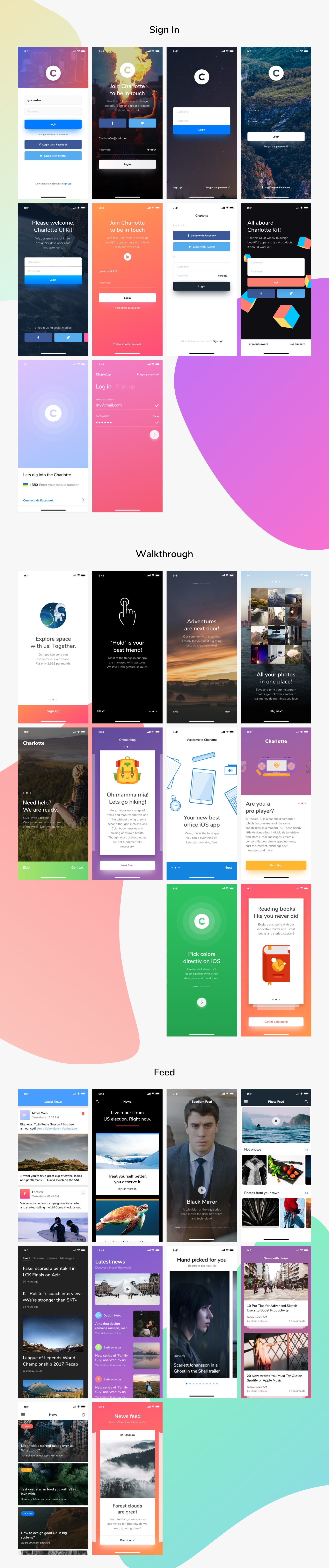Charlotte iOS UI Kit Charlotte iOS UI Kit