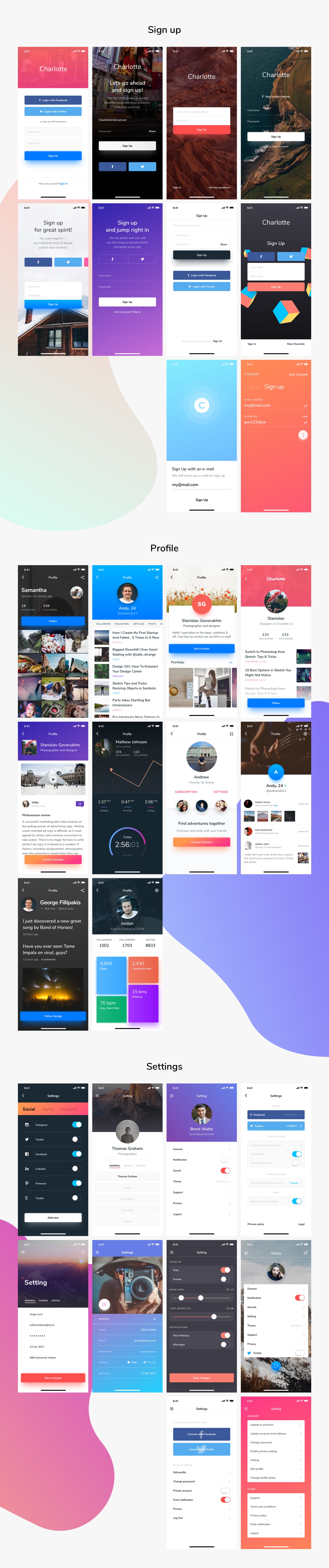 Charlotte iOS UI Kit Charlotte iOS UI Kit