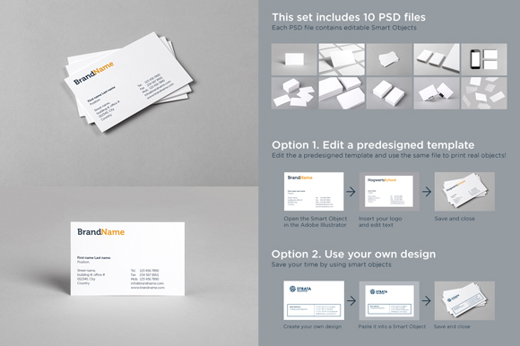 Business cards Mock-Ups + Templates Business cards Mock-Ups + Templates