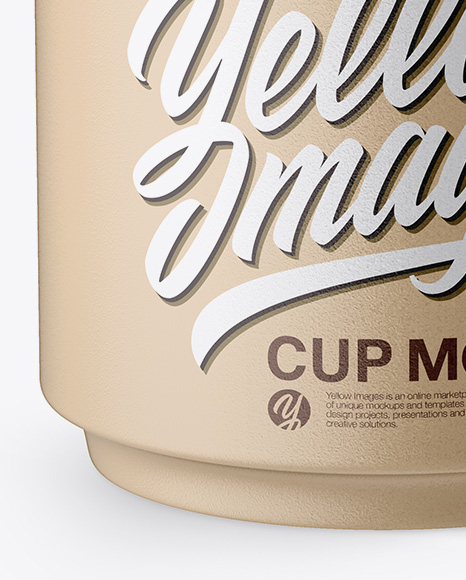 Ceramic Cup Mockup - High Angle Shot