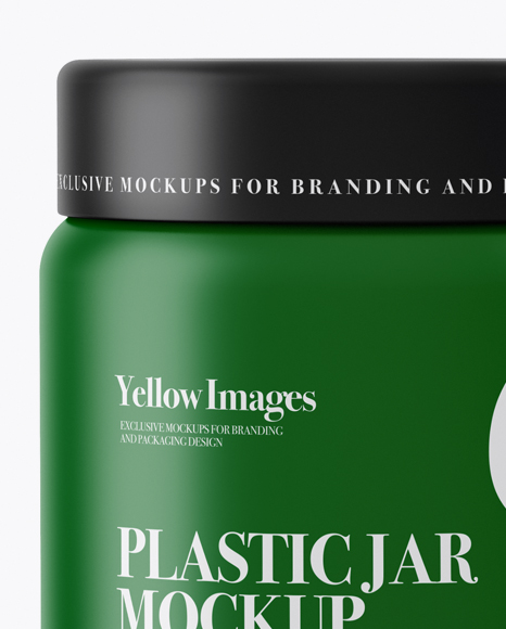 250ml Matte Plastic Jar Mockup