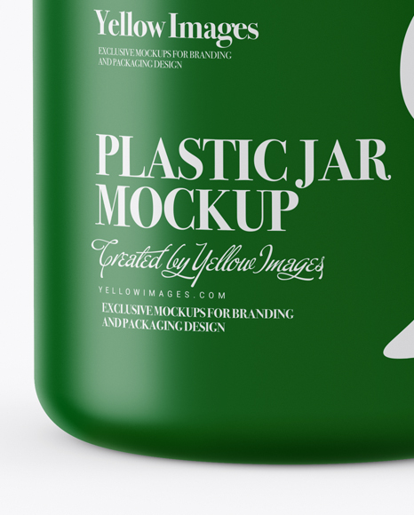 250ml Matte Plastic Jar Mockup