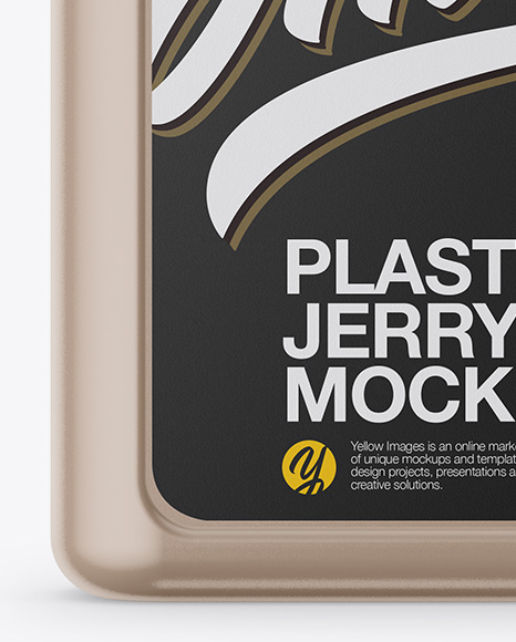 5L Glossy Plastic Jerry Can Mockup