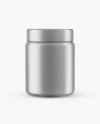 250ml Metallic Plastic Jar Mockup