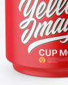 Matte Cup Mockup - High-Angle Shot