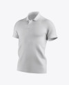 Men's Polo Mockup - Half Side View