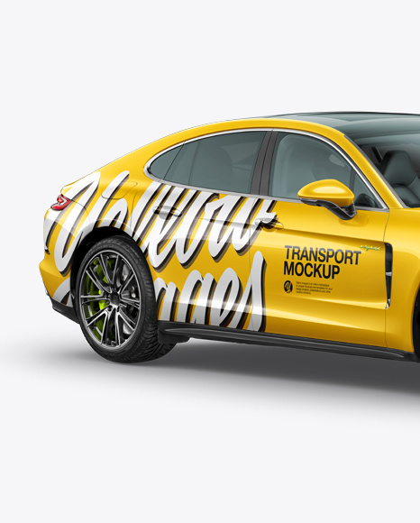 Porsche Panamera 4 E-Hybrid Mockup - Half Side view