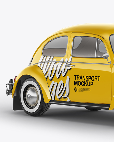 Volkswagen Beetle Mockup - Half Side View