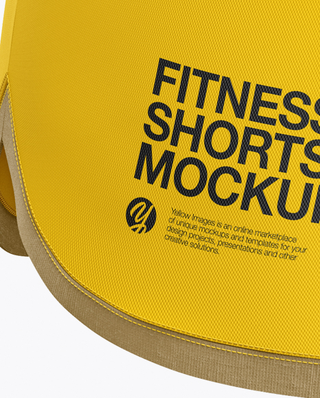 Fitness Shorts Mockup - Half Side View