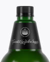 Green PET Beer Bottle Mockup