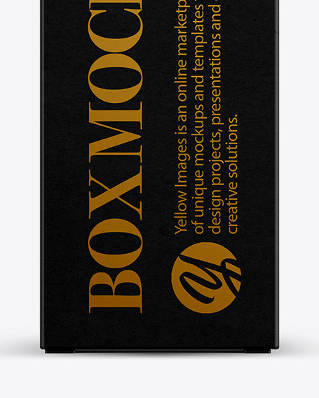 Paper Box Mockup - Front View Paper Box Mockup - Front View