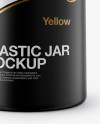 12oz Plastic Jar Mockup - Front View (Hero Shot)