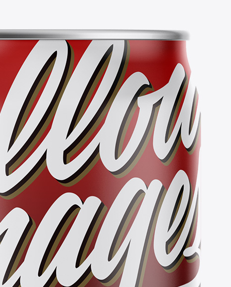 16oz Matte Aluminium Can Mockup