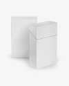 Two Flip-top Hard Cigarette Packs Mockup Two Flip-top Hard Cigarette Packs Mockup