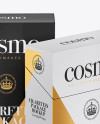 Two Flip-top Hard Cigarette Packs Mockup Two Flip-top Hard Cigarette Packs Mockup