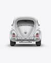 Volkswagen Beetle Mockup - Back View