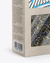 Kraft Paper Box W/ Tea - Half Side View