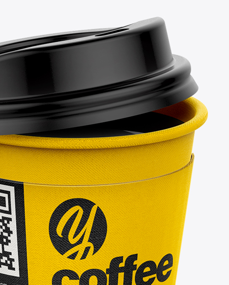 Coffee Cup With Sleeve Mockup