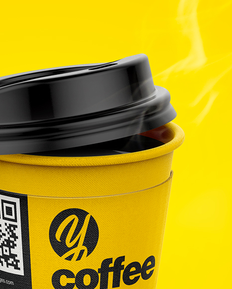 Coffee Cup With Sleeve Mockup