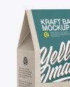 Kraft Paper Box W/ Almonds - Half Side View