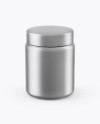 250ml Metallic Plastic Jar Mockup (High-Angle Shot) 250ml Metallic Plastic Jar Mockup (High-Angle Shot)