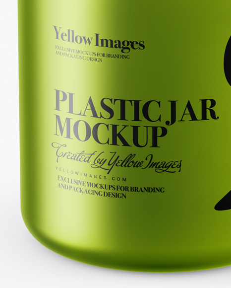 250ml Metallic Plastic Jar Mockup (High-Angle Shot) 250ml Metallic Plastic Jar Mockup (High-Angle Shot)