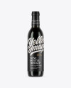 375ml Dark Glass Wine Bottle Mockup