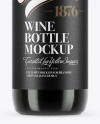 375ml Dark Glass Wine Bottle Mockup