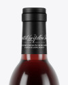 375ml Clear Glass Red Wine Bottle Mockup