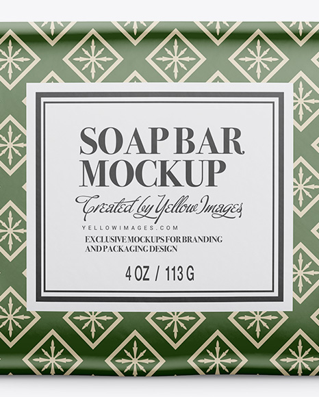 Matte Soap Package Mockup - Front View