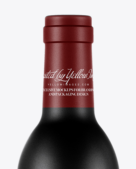 375ml Ceramic Wine Bottle Mockup