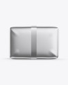Metallic Soap Package Mockup - Front View Metallic Soap Package Mockup - Front View