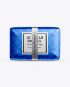 Metallic Soap Package Mockup - Front View Metallic Soap Package Mockup - Front View