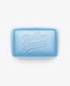 Metallic Soap Package Mockup - Front View Metallic Soap Package Mockup - Front View