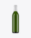 375ml Green Glass White Wine Bottle Mockup