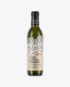 375ml Antique Green Glass White Wine Bottle Mockup