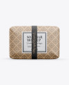 Kraft Soap Package Mockup - Front View Kraft Soap Package Mockup - Front View