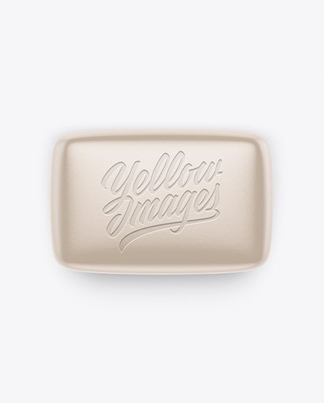 Kraft Soap Package Mockup - Front View Kraft Soap Package Mockup - Front View