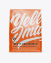 Glossy Coffee Bag Mockup - Front View