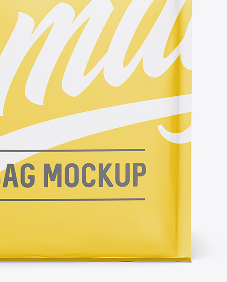 Matte Coffee Bag Mockup - Front View