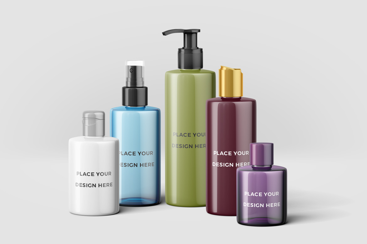 Cosmetic Bottles Mockup Vol.2 Cosmetic Bottles Mockup Vol.2
