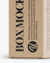 Kraft Paper Box Mockup - Halfside View