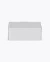 Matte Kraft Paper Box Mockup - Front View (High-Angle Shot)