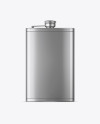 Steel Flask Mockup - Front View