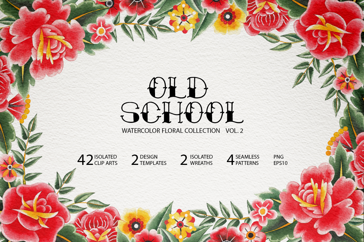Old school floral collection. Vol. 2 Old school floral collection. Vol. 2