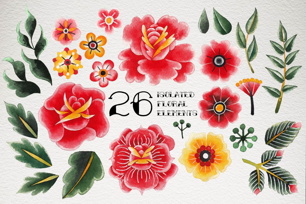 Old school floral collection. Vol. 2 Old school floral collection. Vol. 2