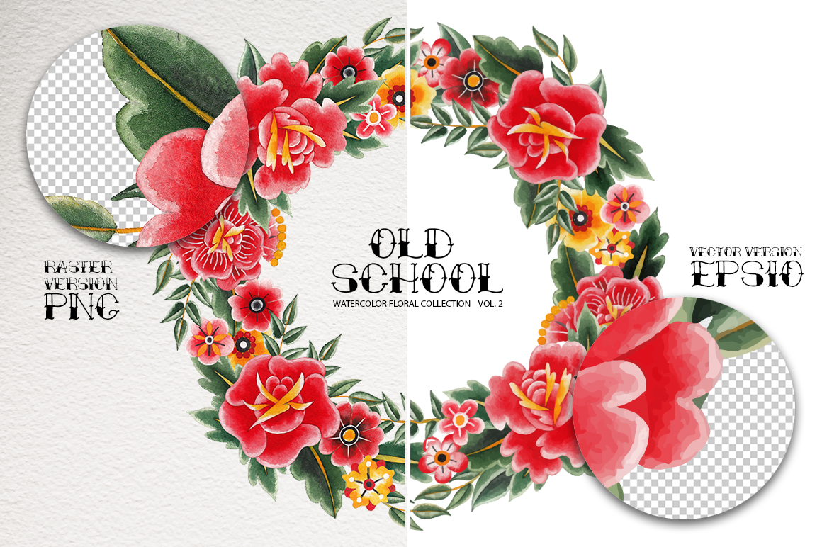 Old school floral collection. Vol. 2 Old school floral collection. Vol. 2